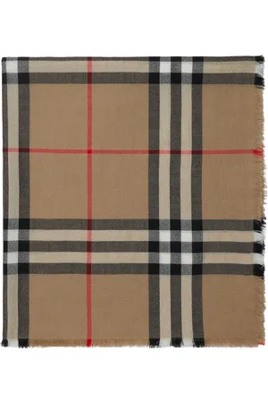Burberry Vintage-ternet tørklæde med frynsekant
