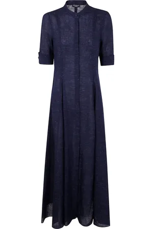Emporio Armani Mellemlang kjole i hør