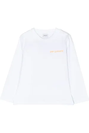 Aspesi Langærmet T-shirt med teksttryk