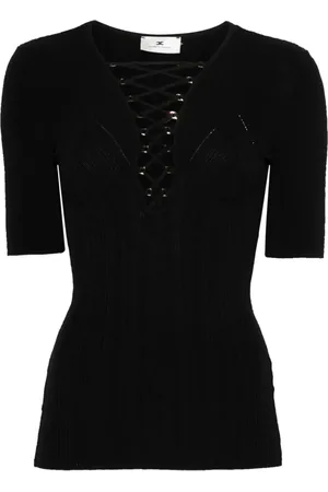 Elisabetta Franchi T-shirt med snøre