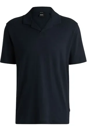 HUGO BOSS Polo i hørblanding