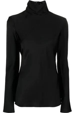 Jil Sander Langærmet bluse med rullekrave