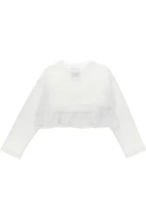 DOUUOD KIDS T-shirt med flæser