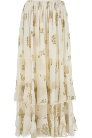 Chloé Lang nederdel i jacquard og lurex