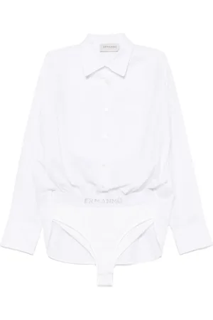 Ermanno Firenze Bodysuit med blondedetalje