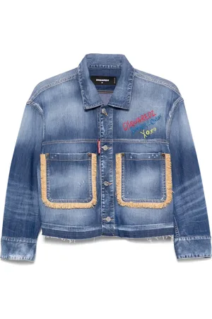 Dsquared2 Denimjakke med frynser
