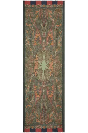 Etro Tørklæde i paisley-jacquard med frynser