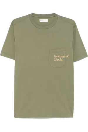 Universal Works T-shirt med logotryk