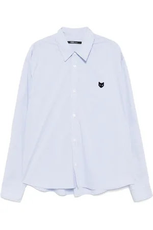 SONGZIO Cropped skjorte med buet snit