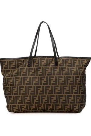 Fendi Mellemstor Roll tote i Zucca-kanvas fra 2000-2010