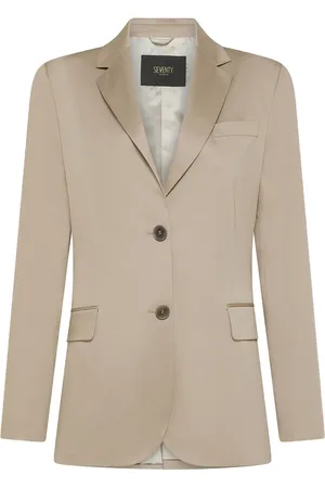 SEVENTY BY SERGIO TEGON Blazer med satindetalje