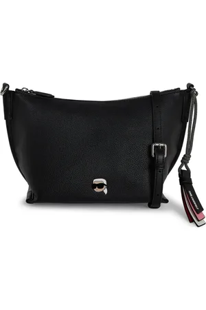 Karl Lagerfeld Tekstureret Ikon Pin crossbody-taske i læder