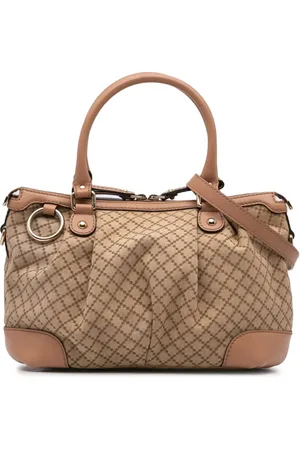 Gucci Diamante Sukey satchel-taske i kanvas fra 2000-2015