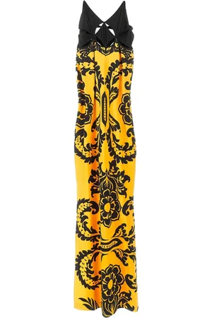 Etro Lang kjole med blomstertryk