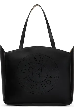 Karl Lagerfeld Mellemstor tote i læder