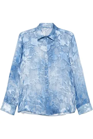 ERMANNO SCERVINO Blomstret skjorte i jacquard