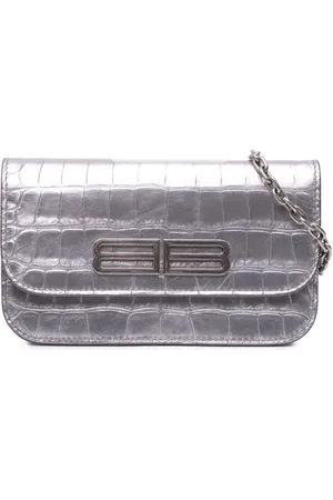 Balenciaga Gossip crossbody-taske i krokodillepræget lammeskind fra 2009