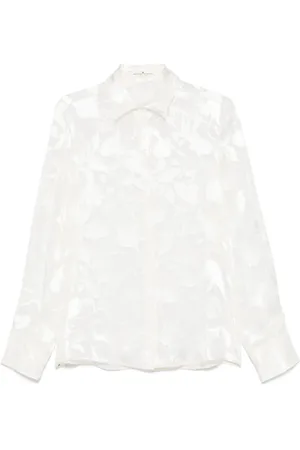 ERMANNO SCERVINO Blomstret skjorte i jacquard