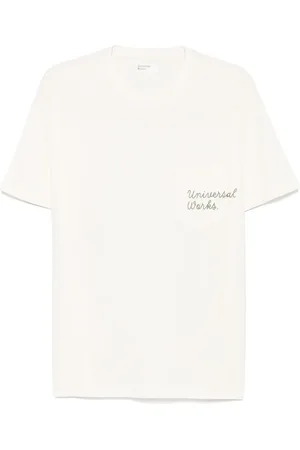 Universal Works T-shirt med logotryk