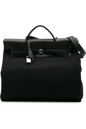 Hermès Toile Herbag 39 satchel fra 2004