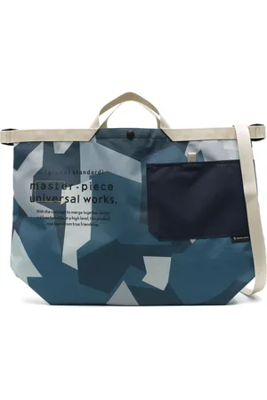 Universal Works X Master-Piece stor tote i kanvas med kamuflagetryk