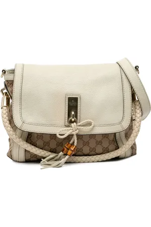 Gucci Bella Flap satchel-taske i GG-kanvas fra 2016-2024