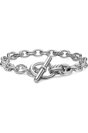 David Yurman DY Mercer® Toggle Chain-armbånd i sterlingsølv med diamanter