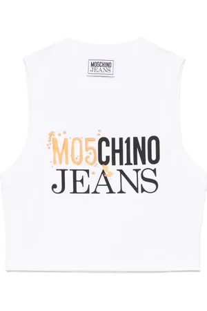 Moschino Croptop med logotryk