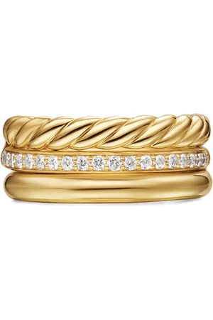 David Yurman DY Mercer® ring i 18 karat guld med diamanter