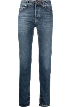 haikure Jeans med smal pasform og falmet effekt