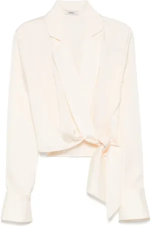 GOEN.J Bluse med sjalrevers