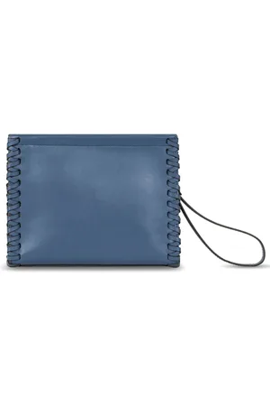 Etro Medium clutch med kastesting-detalje i læder