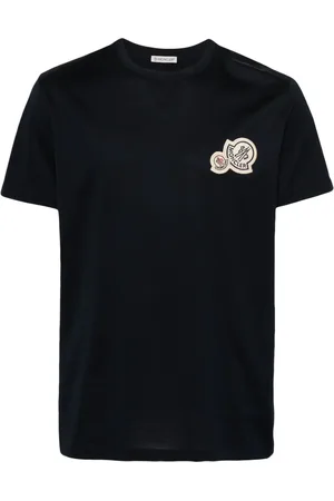 Moncler T-shirt med logo-applikation