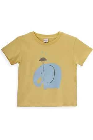 KNOT T-shirt med elefanttryk