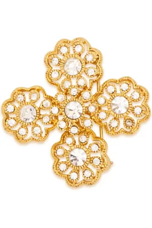 Kenneth Jay Lane Cluster-broche med blomster