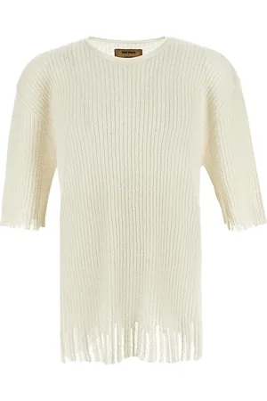 UMA WANG Ribstrikket T-shirt