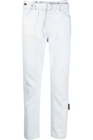OFF-WHITE Jeans med lige ben og mellemhøj talje