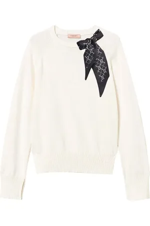 Twin-Set Sweater med tørklæde-detalje