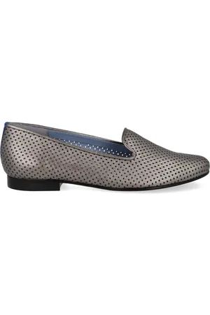Blue Bird Perforerede loafers i læder