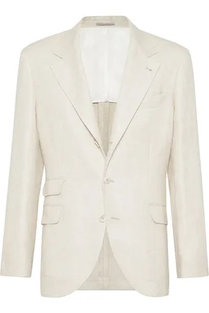 Brunello Cucinelli Enkeltradet blazer i twill
