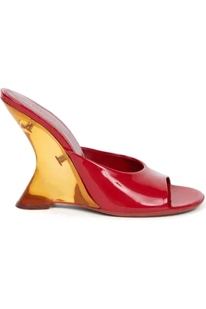 DRIES VAN NOTEN 105mm mules i læder med åben tå