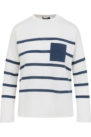 Max Mara Stribet top med lange ærmer