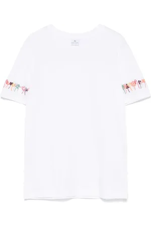 Paul Smith T-shirt med blomster-broderi