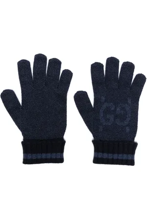 Gucci GG-intarsia handsker i kashmir