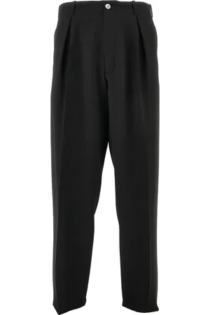 Emporio Armani Stribede bukser med tilspidsede ben