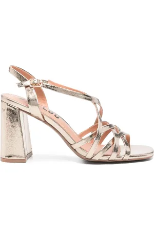 Bibi Lou 90 mm metalliske sandaler