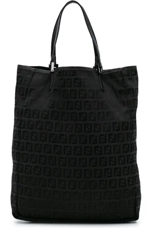 Fendi Tote i kanvas med Zucchino-mønster fra 2000-2010