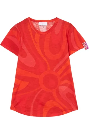 Puccini T-shirt med abstrakt tryk