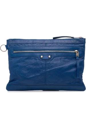 Balenciaga Stor Motocross Classic Clip M clutch i lammeskind fra 2015