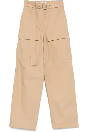Jil Sander Cargo-bukser med broderet logo